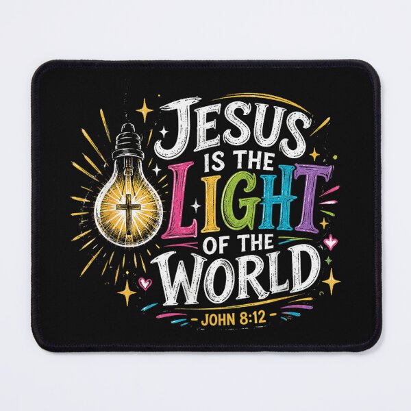 Item preview, Jesus Is The Light Of The World Bible Verse John designed and sold by KistanosMeka.
