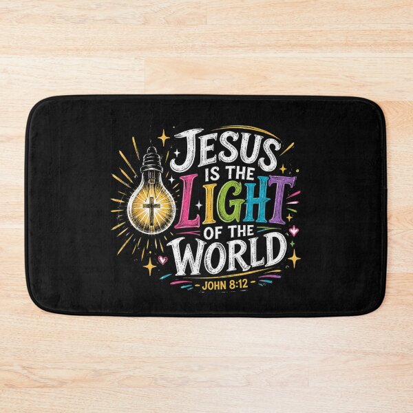 Item preview, Jesus Is The Light Of The World Bible Verse John designed and sold by KistanosMeka.