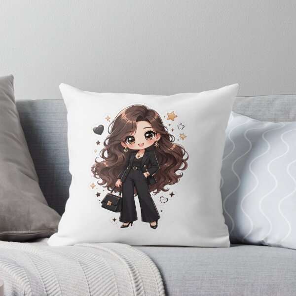 Item preview, Adorable Kawaii Boss Babe Girl in Black Pantsuit | Cute Chibi Business Woman Sticker designed and sold by Sidra digital art 8277237.