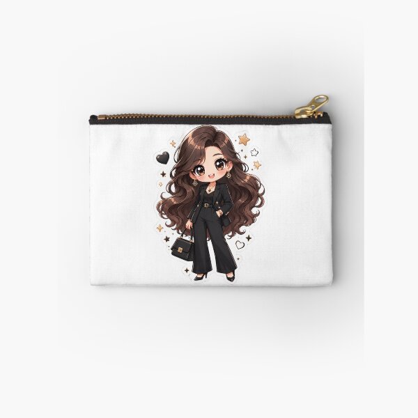 Item preview, Adorable Kawaii Boss Babe Girl in Black Pantsuit | Cute Chibi Business Woman Sticker designed and sold by Sidra digital art 8277237.