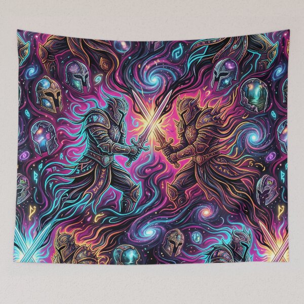 Item preview, Space Power Fantasy RPG Pixel Art Seamless Pattern designed and sold by ART ATTACK ZONE.