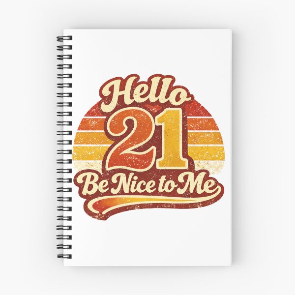 Item preview, Hello 21 Be Nice to Me | Funny 21st Birthday Typography T-Shirt designed and sold by rushaib.