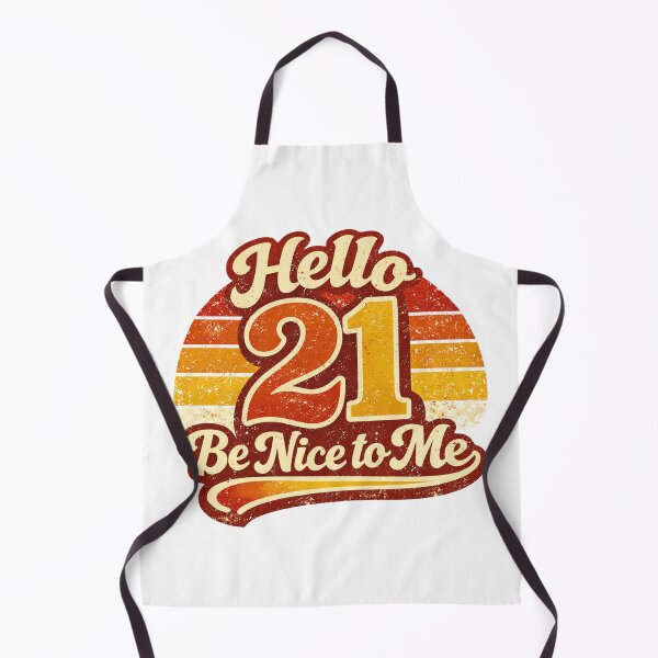 Artikelvorschau, Hallo 21, sei nett zu mir! | Lustiges T-Shirt zum 21. Geburtstag mit Typografie entworfen und verkauft von rushaib.
