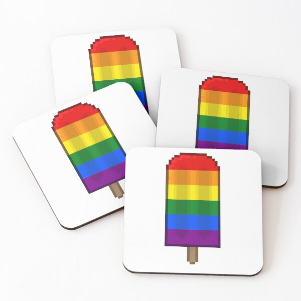 Item preview, Pixelart Rainbow Pride Icepop designed and sold by Lilac-Cat.