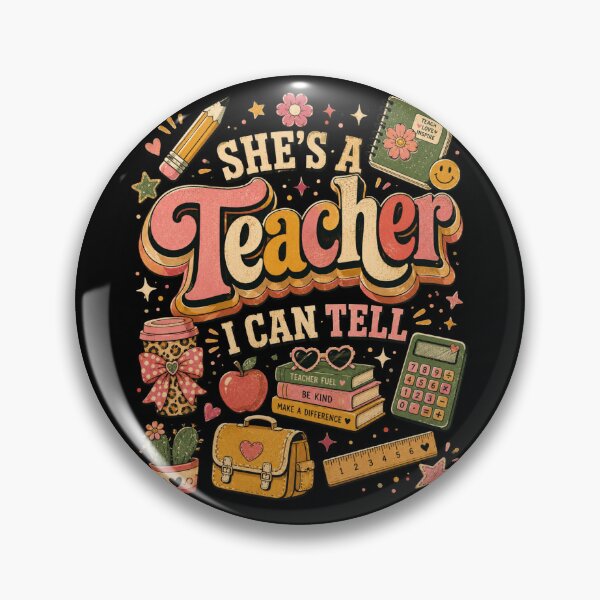 Item preview, She's a Teacher I Can Tell – Cute Teacher Appreciation  designed and sold by THREE LITTLE BEANS.