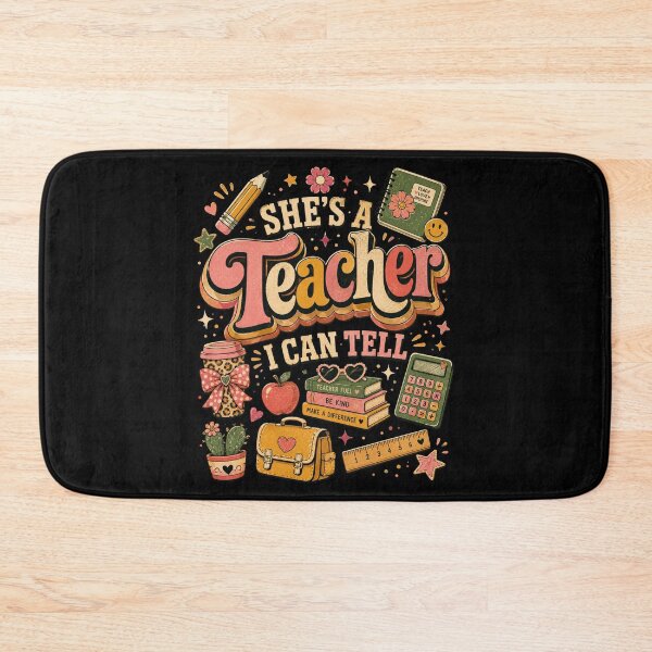 Item preview, She's a Teacher I Can Tell – Cute Teacher Appreciation  designed and sold by THREE LITTLE BEANS.