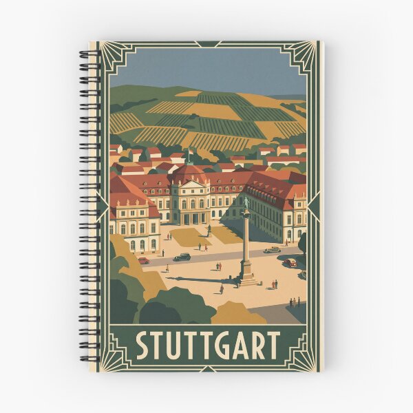 Artikelvorschau, Stuttgart, Deutschland – Vintage-Reiseplakat – Palastkunst entworfen und verkauft von Bomax121.