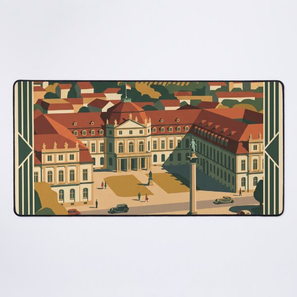Item preview, Stuttgart Germany Vintage Travel Poster – Palace Art designed and sold by Bomax121.