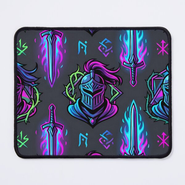 Item preview, War Power Fantasy RPG Pixel Art Seamless Pattern designed and sold by ART ATTACK ZONE.