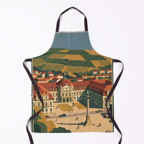 Item preview, Stuttgart Germany Vintage Travel Poster – Palace Art designed and sold by Bomax121.