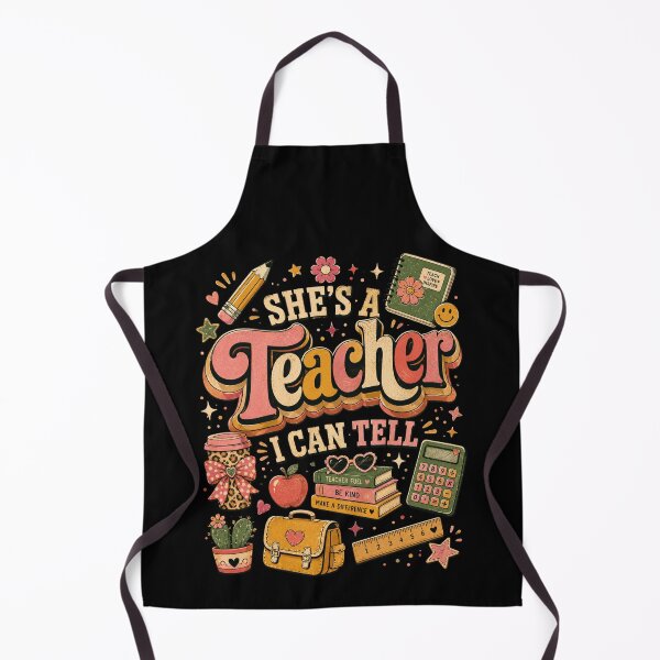 Item preview, She's a Teacher I Can Tell – Cute Teacher Appreciation designed and sold by THREE LITTLE BEANS.
