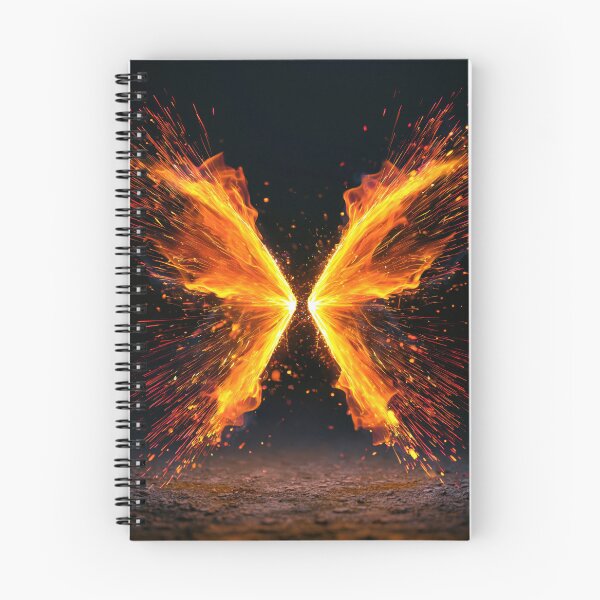 Item preview, Fire Butterfly - Fiery Nature Fantasy Art Design designed and sold by WordPlayStudio.