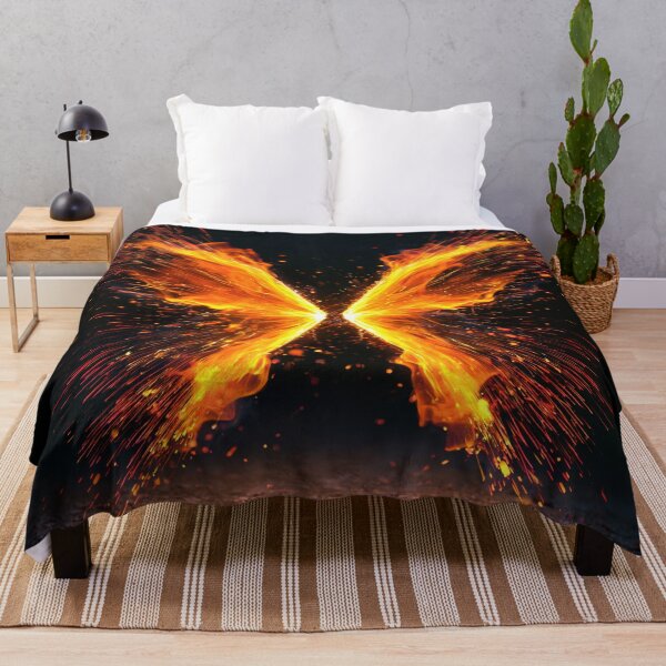 Item preview, Fire Butterfly - Fiery Nature Fantasy Art Design designed and sold by WordPlayStudio.