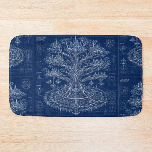 Item preview, Tree of Civilization Blueprint | Futuristic World Tree | Bio-Architectural Concept Art designed and sold by EverStitchStudio ★★★★★.