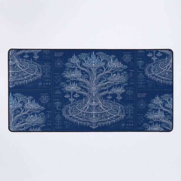 Item preview, Tree of Civilization Blueprint | Futuristic World Tree | Bio-Architectural Concept Art designed and sold by EverStitchStudio ★★★★★.