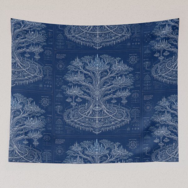 Item preview, Tree of Civilization Blueprint | Futuristic World Tree | Bio-Architectural Concept Art designed and sold by EverStitchStudio ★★★★★.