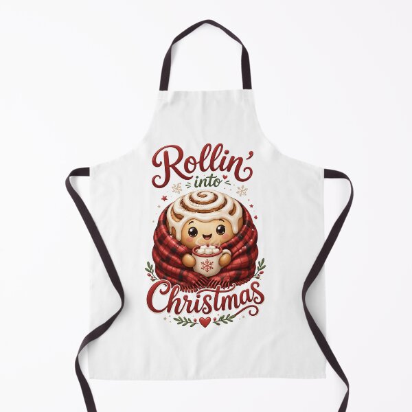 Item preview, Rollin' into Christmas Cute Cinnamon Roll designed and sold by DesignsCreative.