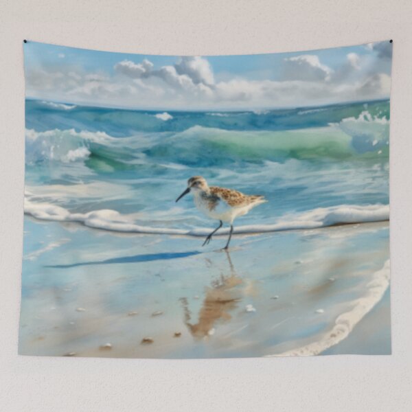 Item preview, A Sandpiper running along a shoreline, Birds in Motion designed and sold by CDC40.