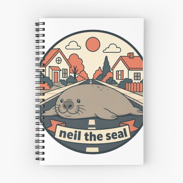 Item preview, Neil the Seal Speed Bump - Funny Chonky Sea Creature Art designed and sold by VisualArtsOasis.