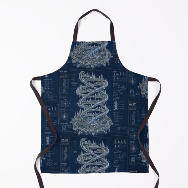 Item preview, DNA City Blueprint | Genetic Megacity | Futuristic Bio-Tech Architecture | Sci-Fi Engineering Art designed and sold by EverStitchStudio ★★★★★.