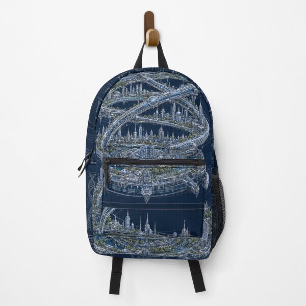 Item preview, DNA City Blueprint | Genetic Megacity | Futuristic Bio-Tech Architecture | Sci-Fi Engineering Art designed and sold by EverStitchStudio ★★★★★.