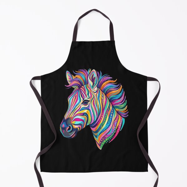 Item preview, Rainbow Zebra Colorful Zebra Neon Wildlife Psychedelic Animal Art designed and sold by PlumArtDesign.