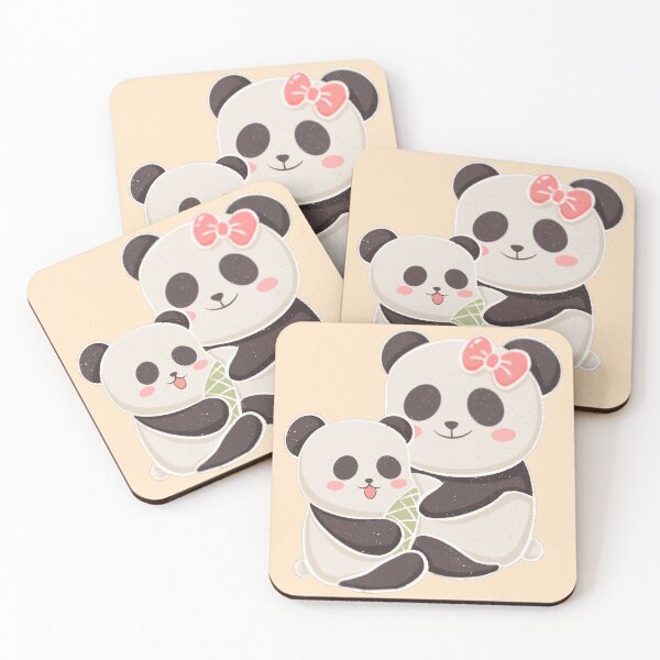 Item preview, Cute Panda Mom and Baby Sticker | Kawaii Panda Family | Adorable Animal Cartoon Gift designed and sold by ranivibes008.