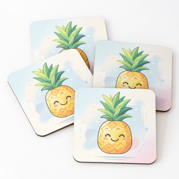 Item preview, Cute Kawaii Smiling Pineapple designed and sold by Neural Dream.