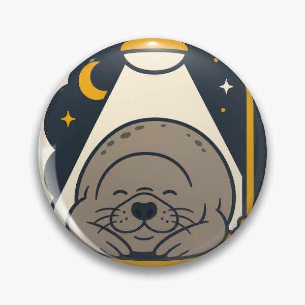 Item preview, Neil the Seal Streetlight Nap - Minimalist Australian Wildlife designed and sold by VisualArtsOasis.