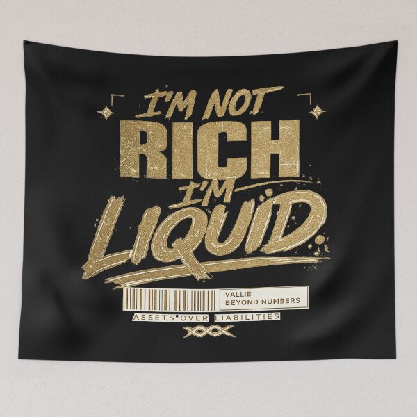 Item preview, I'm Not Rich I'm Liquid Shirt | Luxury Streetwear Money Quote Graphic | Wealth Mindset Typography Tee designed and sold by littlestore.