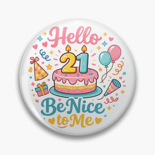 Item preview, Hello 21 Be Nice to Me | Funny 21st Birthday Typography T-Shirt designed and sold by rushaib.