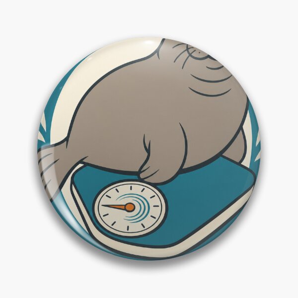 Item preview, Neil the Seal Chonk Scale - Cute Minimalist Elephant Seal designed and sold by VisualArtsOasis.