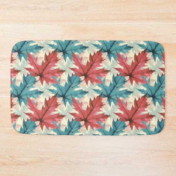 Item preview, Colorful Autumn Leaf Pattern | Warm Colors | Cream Background designed and sold by UnhingedBird.