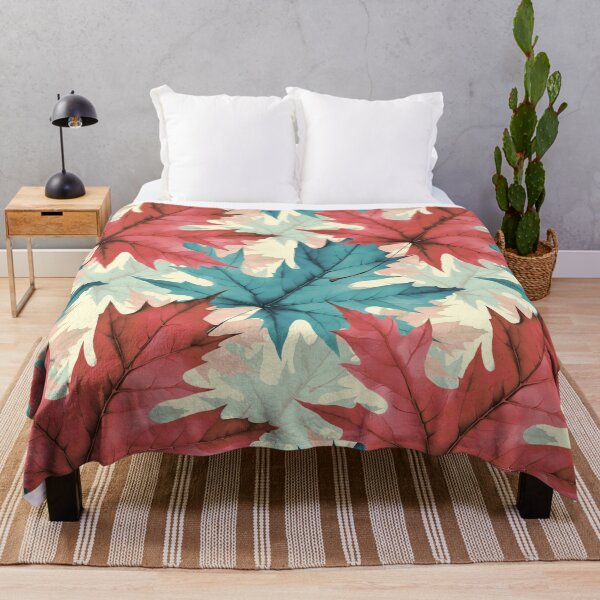 Item preview, Colorful Autumn Leaf Pattern | Warm Colors | Cream Background designed and sold by UnhingedBird.