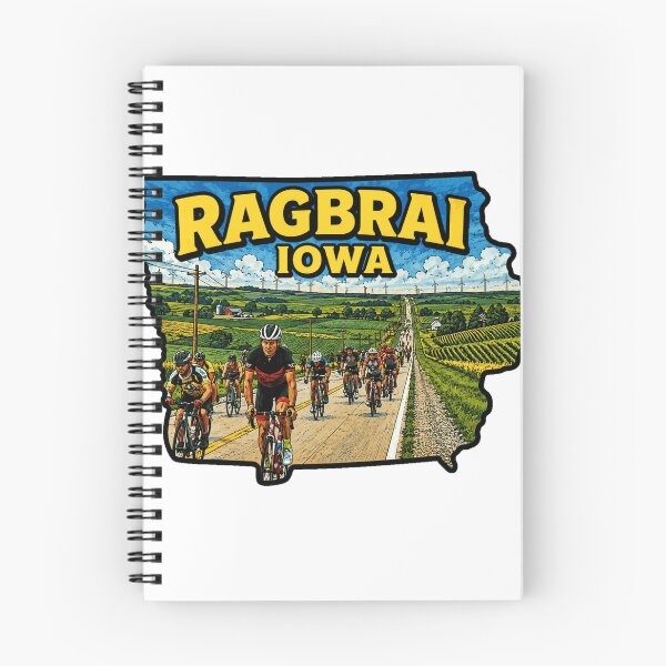 Item preview, RAGBRAI Iowa Map designed and sold by clintang.