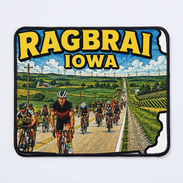 Item preview, RAGBRAI Iowa Map designed and sold by clintang.
