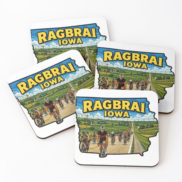 Artikelvorschau, RAGBRAI Iowa Karte entworfen und verkauft von clintang.