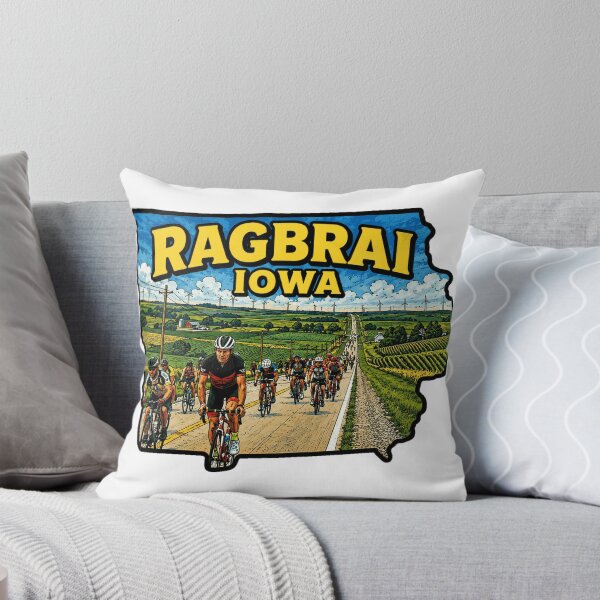 Item preview, RAGBRAI Iowa Map designed and sold by clintang.