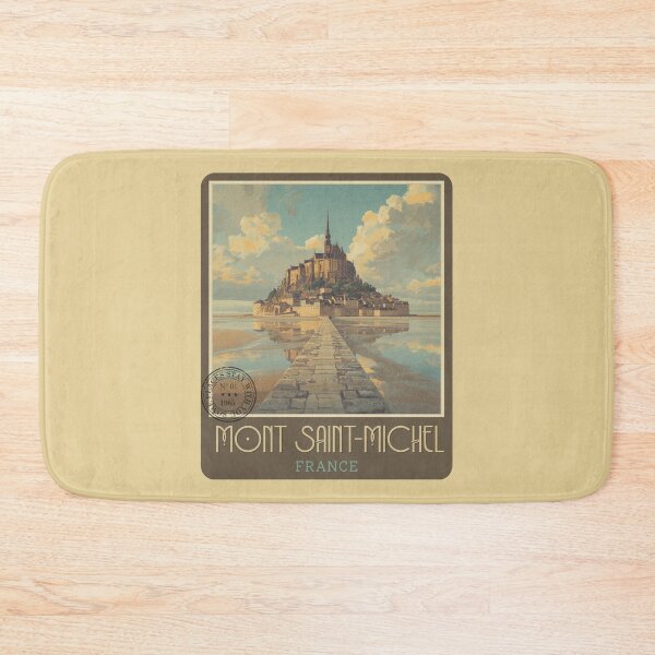 Item preview, Vintage Mont Saint Michel France Mid Century Poster designed and sold by KaBaRen.