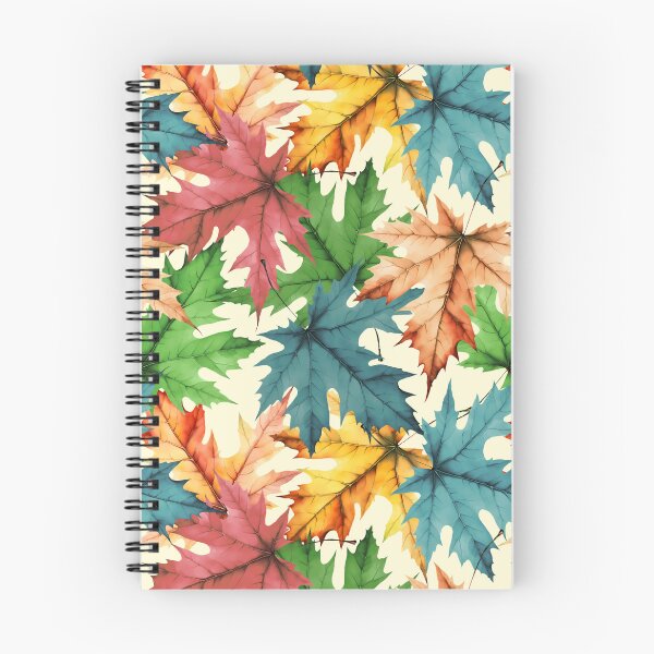 Item preview, Colorful Autumn Leaf Pattern | Warm Colors | Cream Background designed and sold by UnhingedBird.