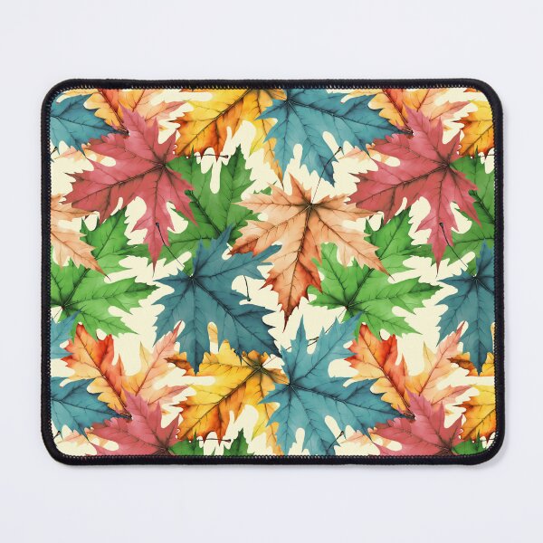 Item preview, Colorful Autumn Leaf Pattern | Warm Colors | Cream Background designed and sold by UnhingedBird.