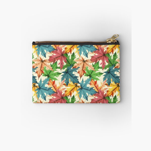 Item preview, Colorful Autumn Leaf Pattern | Warm Colors | Cream Background designed and sold by UnhingedBird.