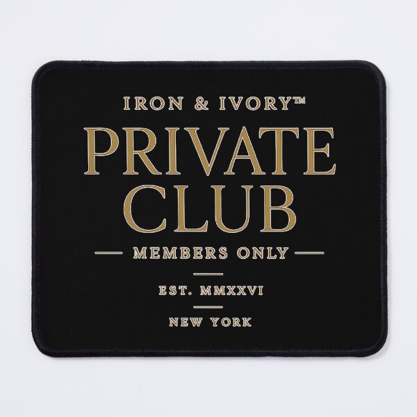 Item preview, IRON & IVORY™ Private Club Members Only | Luxury Minimalist Old Money Typography Streetwear designed and sold by littlestore.