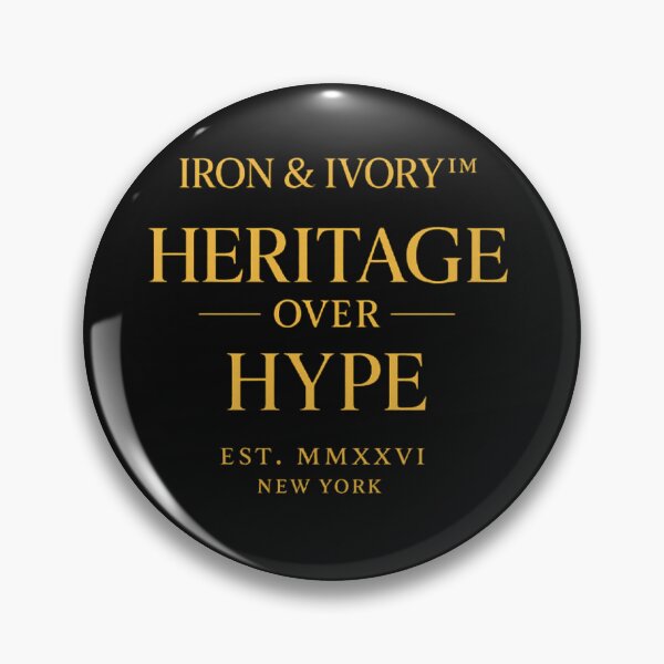 Item preview, IRON & IVORY™ Heritage Over Hype | Luxury Minimalist Old Money Typography Streetwear designed and sold by littlestore.