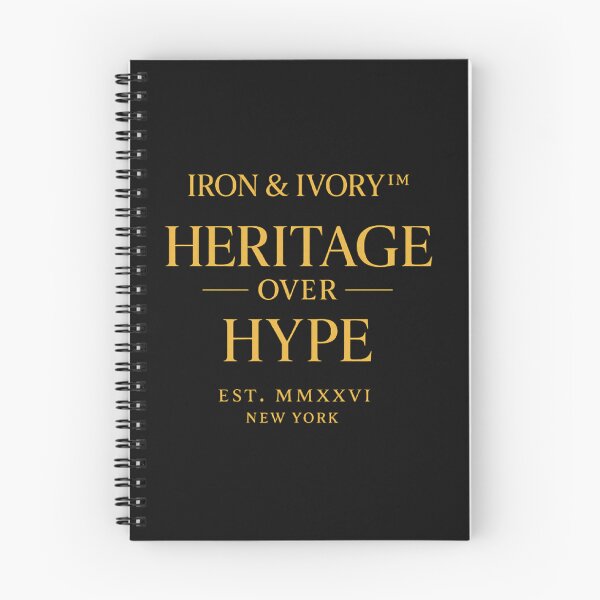 Item preview, IRON & IVORY™ Heritage Over Hype | Luxury Minimalist Old Money Typography Streetwear designed and sold by littlestore.