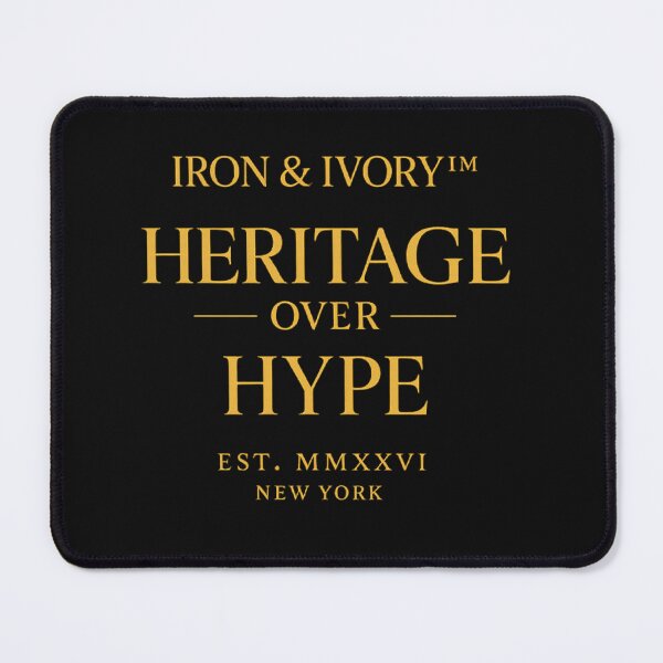 Item preview, IRON & IVORY™ Heritage Over Hype | Luxury Minimalist Old Money Typography Streetwear designed and sold by littlestore.