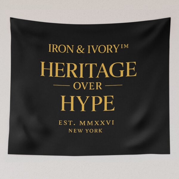Item preview, IRON & IVORY™ Heritage Over Hype | Luxury Minimalist Old Money Typography Streetwear designed and sold by littlestore.