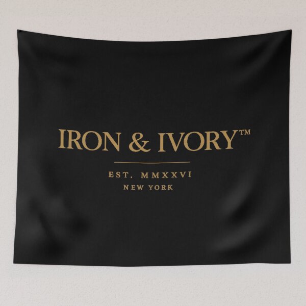 Item preview, IRON & IVORY™ EST. MMXXVI New York | Quiet Luxury Old Money Minimalist Streetwear Typography T-Shirt designed and sold by littlestore.