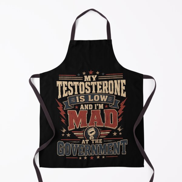 Item preview, my estrogen is low and i'm mad at the government tee, Funny Menopause designed and sold by THREE LITTLE BEANS.