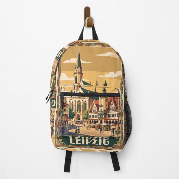 Item preview, Leipzig Germany Vintage Travel Poster – Market Art designed and sold by Bomax121.